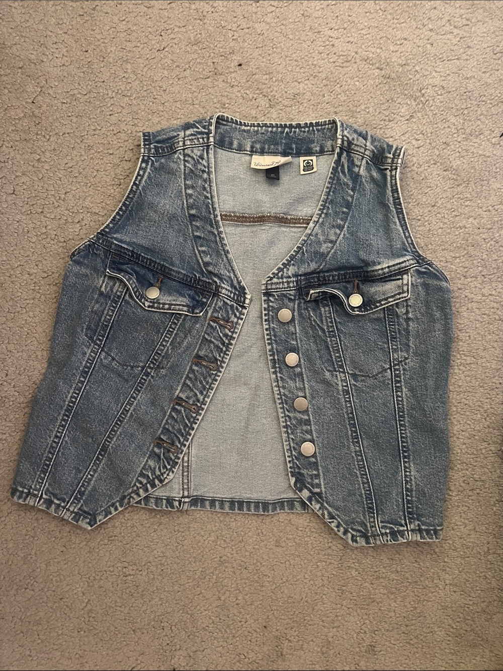 Universal Thread Denim Vest Blue